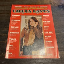 CIRCUS RAVES MAGAZINE OCTOBER 1975 OZZY BLACK SABBATH KISS AD COOPER STEWART