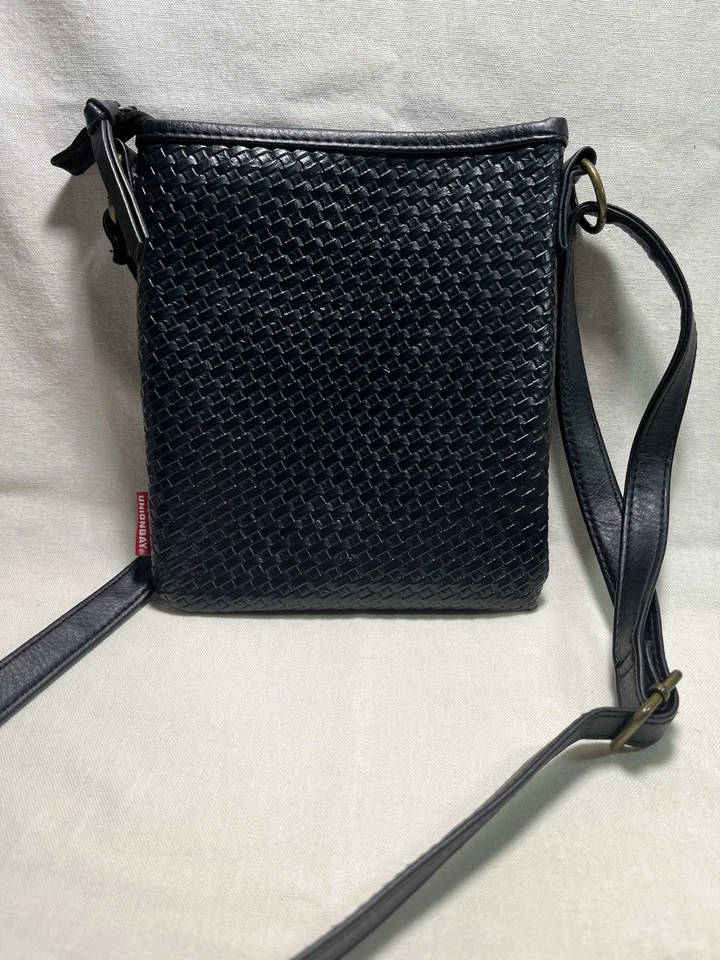 Unionbay Brown Basket Weave Zip Crossbody/Shoulder Bag Purse - Image 2 of 4