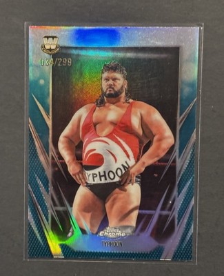 2026 Topps Chrome WWE Teal Refractor #119 Typhoon #/299