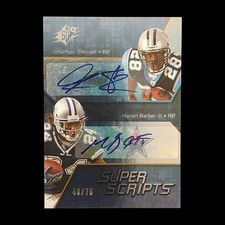 2008 UD SPX Jonathan Stewart & Marion Barber Dual Auto /75 Autograph