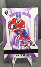 2023-24 Sp - Rookie Authentics Sean Farrell #123 Purple /99 (RC)