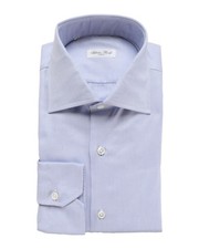 NWT SALVATORE PICCOLO DRESS SHIRT Napoli cotton handmade luxury Italy 44 17 1/2