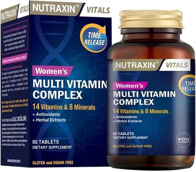 Nutraxin Multi Womens Vitamins Energy Support, Nourishes Hair, Skin & Nails, Who