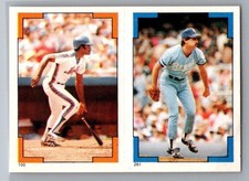 George Foster #100 & Bud Black #261 - 1986 Topps Baseball Sticker Cards