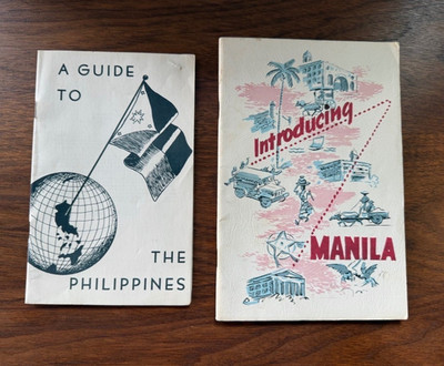 VTG 1952/1957 MANILA PHILIPPINES TOURIST GUIDE BROCHURES & MAP