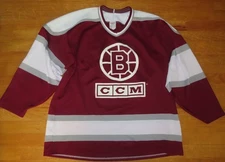 Vintage CCM BOSTON BRUINS No. 14 Practice (XL) Hockey Jersey MAROON