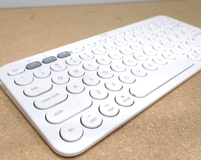 Logitech K380 Wireless Keyboard for PC Mac, Android, iPad OS - White