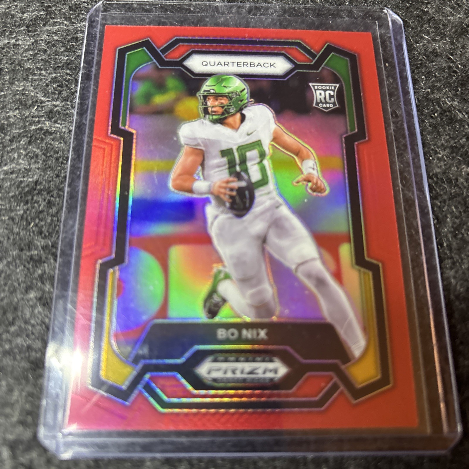 2024 Panini Prizm Draft Picks - Bo Nix #105 Red Prizm /299 (RC)