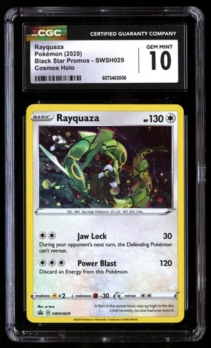 CGC 10 Rayquaza SWSH029 Pokémon Black Star Promos 2020 English