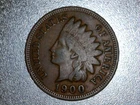 1900 1C  Indian Head Cent Penny | F - Fine | (actual coin pictured) LOW SHIPPING