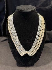 Vintage Handmade Silver And Pearl 24  Collar-2 12  Pieces