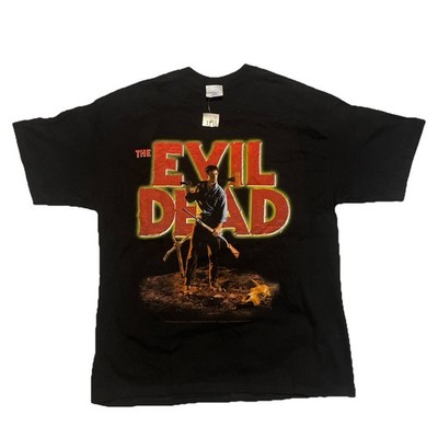 THE EVIL DEAD T-Shirt XL Black Vintage Blue Grape Horror Movie NWT Rare
