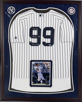 Aaron Judge Signed Framed Jersey Yankees /99 Judgement All Rise