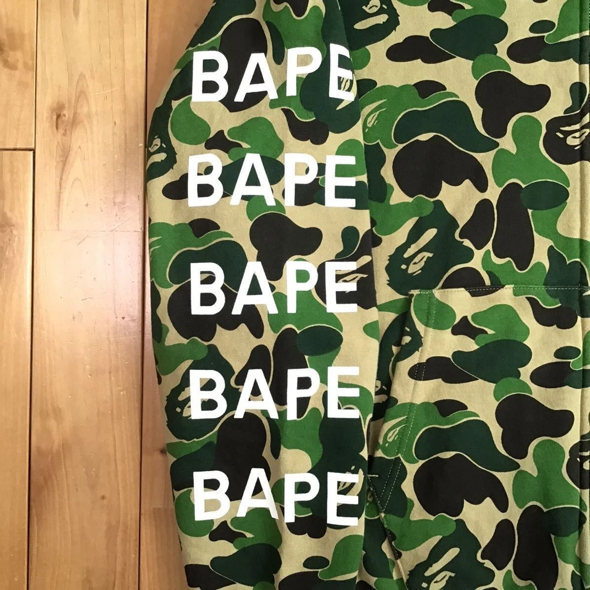 A BATHING APE (BAPE) Felpa con cappuccio BAPE LOGO ABC CAMO FULL ZIP L taglia a scimmia da bagno scimmia abasing ape hoodie