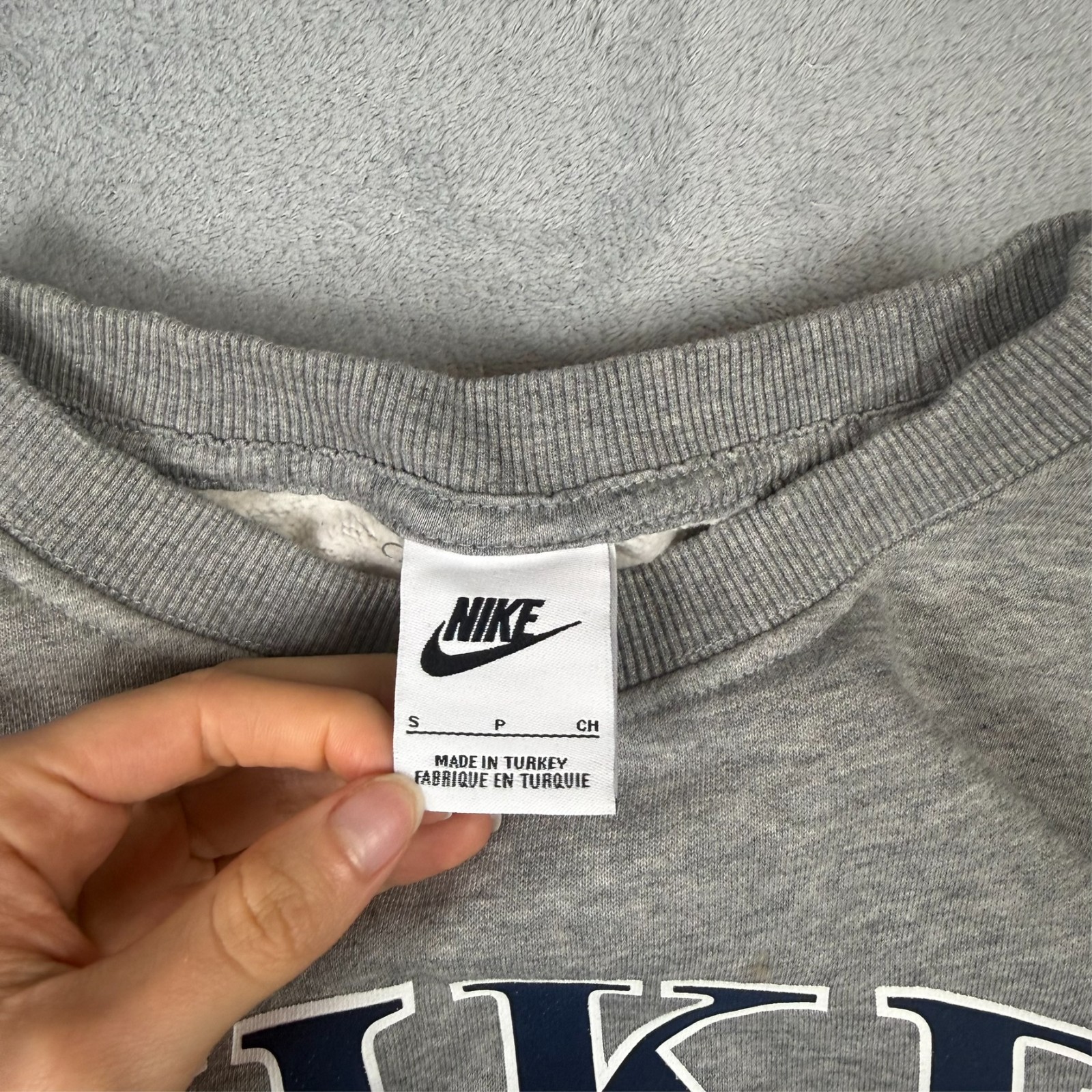 Vintage Nike Athletic Dept 1972 Grey Oversized Size Small Pullover Sweatshirt image 6