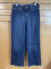 Pilcro The Skipper High Rise Wide Leg Jeans Womens Size 27X27.5 Blue Jeans