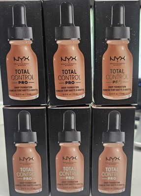 6 X NYX Total Control Pro Drop Foundation, #TCPDF17.5 SIENNA 0.43 FL OZ-TOTAL  6