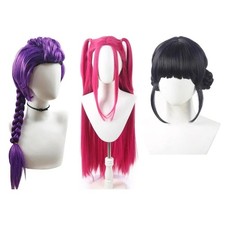 K-POP Cosplay Wig Demon Hunters Slayer Girl Group Rumi Braided Wig for Kids Gift