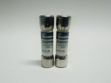 NEW Lot of 2 Bussmann KTK-20 Fuses