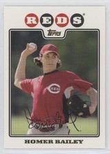 2008 Topps Gold Foil Homer Bailey #570 0t5