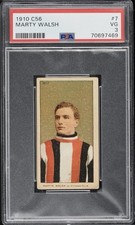 1910 C56 Imperial Tobacco Marty Walsh #7 PSA 3 ROOKIE