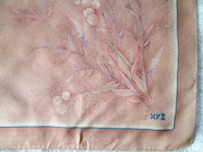 Foulard En Soie Vintage TBEG 78x78 Cm - Motif - Occasion - Accessoire Élégant Femme