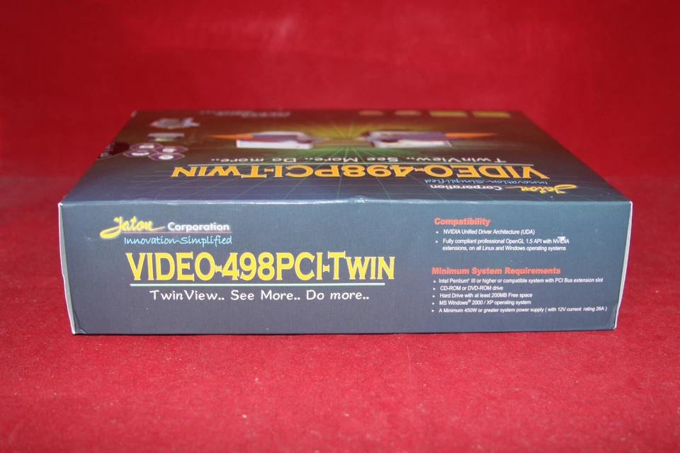 Jaton Nvidia GeForce 9400 GT, 1GB DDR2, Video-498PCI-TWIN, PCI Graphics Card - Image 3 of 4