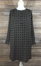 Ann Taylor LOFT NWT Womens Floral Geometric Shift Dress Small Gray Maroon O45