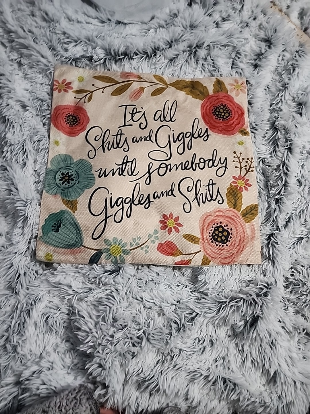 Throw Pillow Case  Its All Sh**s And Giggles-image
