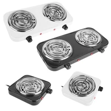 Portable Double Burner Cooktop Dual Cooker 2000W Stove Hot Plate Countertop