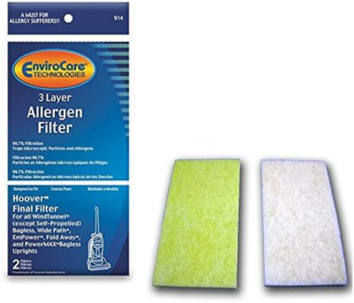 Premium Replacement 3 Layer Final Vacuum Cleaner Filters Made to Fit Hoover Wind