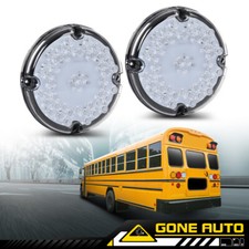 7 Round Led Back-up Reverse Tail Light Fit For School Bus Transit Vehicle White 7 Round Led Back-up Reverse Tail Light Fit For School Bus Transit Vehicle White