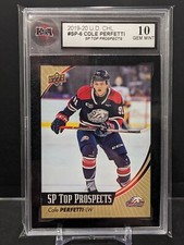 2019-20 Upper Deck CHL Cole Perfetti #SP-6 SP Top Prospects KSA 10