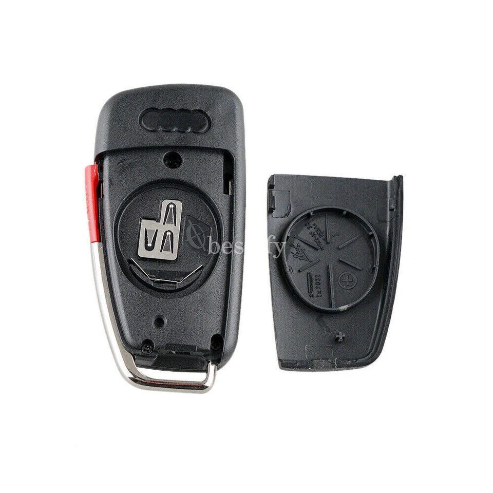 2 для 2006 2007 2008 2009 2010 Audi A4 A6 TT Q7 Flip дистанционный брелок чехол лезвие - Изображение 4 из 4