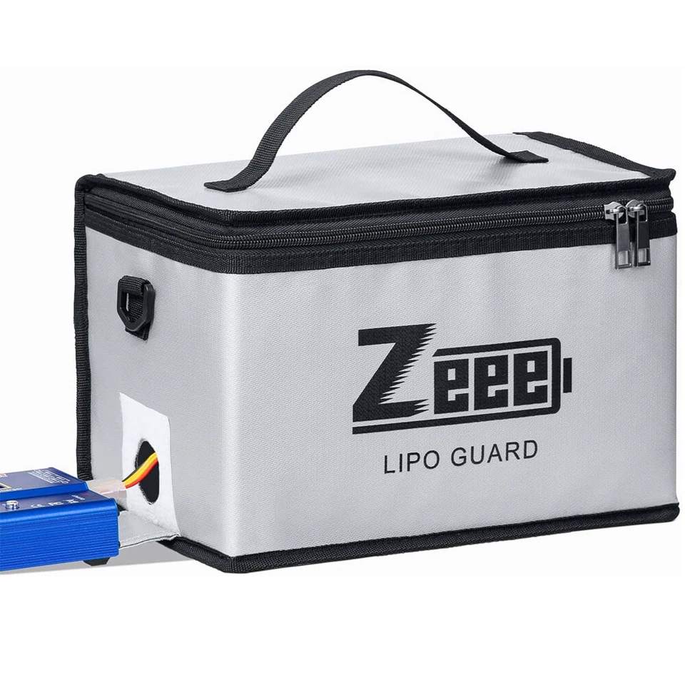 Zeee Lipo Akku Safe Bag Feuerfeste 10Zellen verstellbare Akku Tasche Ladetasche - Bild 3 von 4