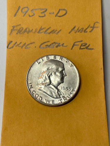 1953-D FRANKLIN HALF DOLLAR - MS