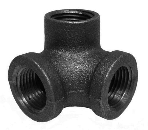 3/4" Side Outlet Elbow DEG 90° BLACK MALLEABLE IRON fitting pipe npt