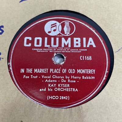 Kay Kyser, On A Slow Boat To China (Gramophone Shellac Record, 10'', 78rpm, 1948)