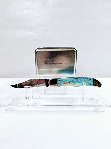 Case XX 6165 SS Blue Bone Handle 2010 Tang Stamp Premiere Jig Hunter Knife