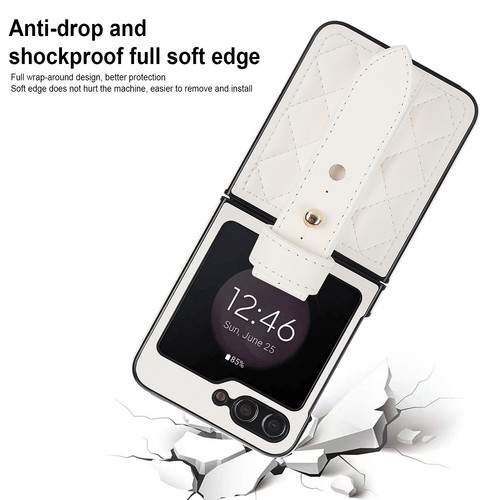 Funda resistente de cuero PU de lujo con correa para muñeca para Samsung Galaxy Z abatible 6/5/4/3 - Imagen 19 de 73