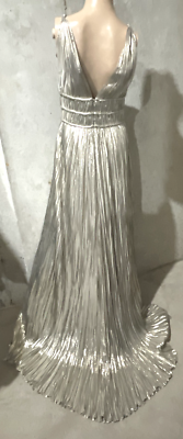 Oscar De La Renta 2012 Runway Grecian Goddess Lame Gold Long Maxi Gown Dress  6 | eBay