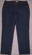 CHICO'S Blue Denim Slim Leg Cropped Ankle Jeans Chico's 2 or Misses 12 NWOT