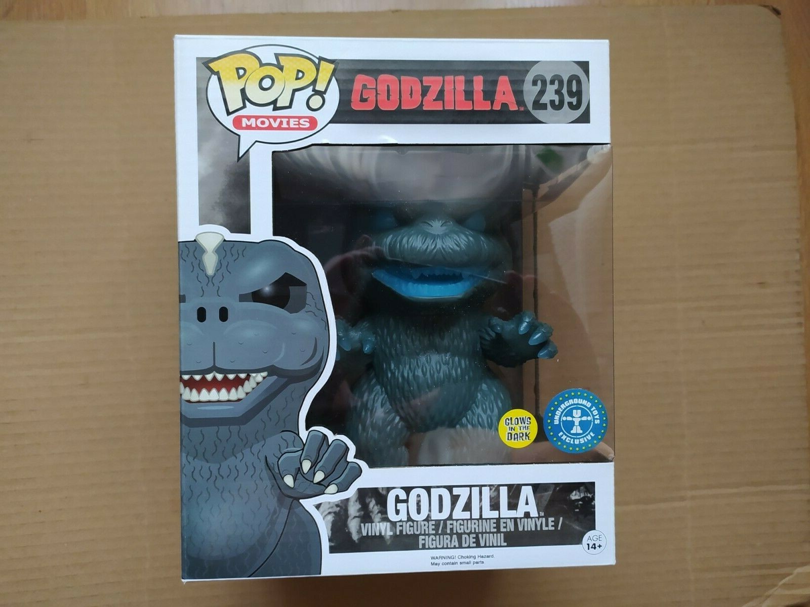 Funko Pop Godzilla Glows In The Dark Underground Toys Exclusive