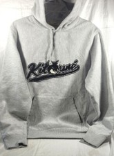 Maison Kitsune Embroidered Chenille Varsity Fox Heavyweight Hoodie - Gray - S