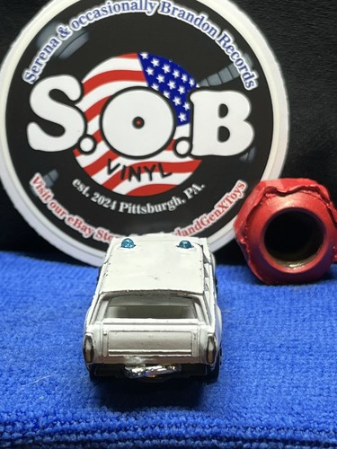 Playart Mercury Police Wagon DieCast Car EX Condition Hong Kong White Diecast - Picture 5 of 7