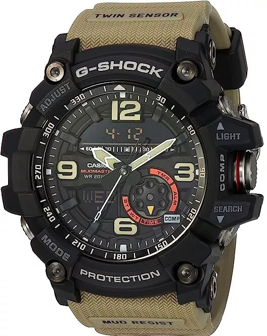 Casio G Shock GG 1000 1A5 MASTER OF G MUDMASTER Twin Sensor