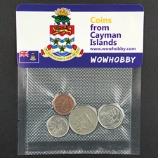 Caymanian Coins  🇰🇾 4 Unique Random Coins from Cayman Islands 🇰🇾