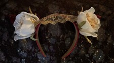 Red Ren Faire Headband, Elf, Fairy, Cosplay