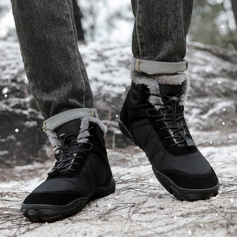 SAOLA Stivaletti alti stivaletti box punta larga stivali da neve invernali per viaggi outdoor