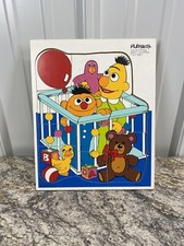 Vintage Playskool Puzzle BERT AND ERNIE 315-25 Made in USA 9 Pieces